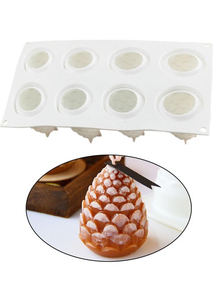 Çam Koni Silikon Mum Reçine Kalıp Sabun Malzemeleri Ev Düğün Xmas (Yurt Dışından) indirimleri