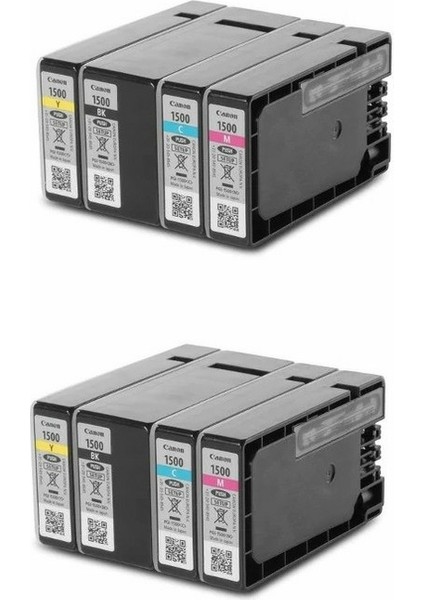 Maxıfy MB2155 PGI-1500 4 Renk Bkcmy Kartuş Seti 2 Takım