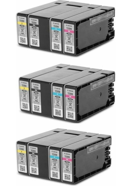Maxıfy MB2150 PGI-1500 4 Renk Bkcmy Kartuş Seti 3 Takım