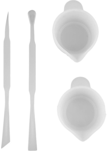4pcs Silikon Reçine Ölçüm Karıştırma Kupası Karıştırıcıları Takı Reçine (Yurt Dışından)