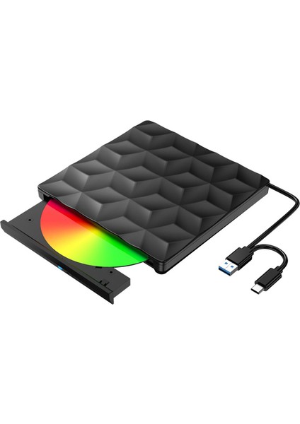 Harici DVD Sürücüsü, USB 3.0 CD DVD +/- Rw Optik Sürücü Burner Ince Cd/dvd Rom (Yurt Dışından)