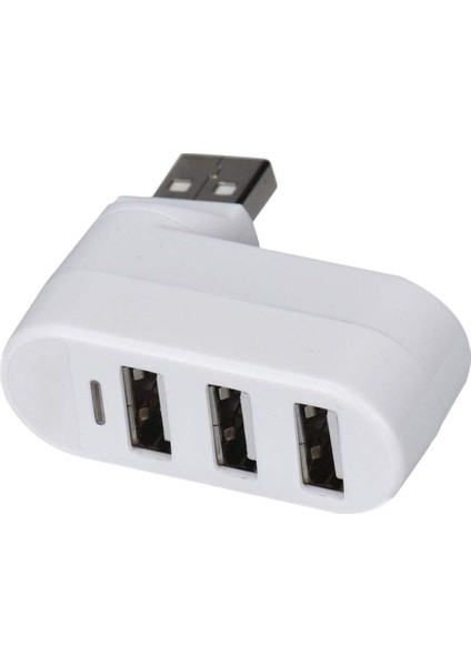 2x Rotatable 3 Bağlantı Noktası USB 3.0 2 USB 2.0 Adaptör Splitter Beyaz (Yurt Dışından)