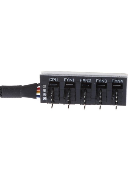 + Pwm Splitter Hub /3pin Cpu Bilgisayar Fan Siyah Kollu 12V  (Yurt Dışından)