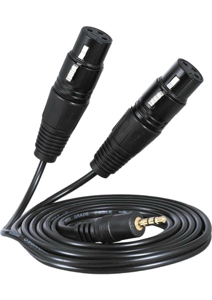 2 Adet 3.5mm 1/8 Trs Xlr Yama Kablosu Dengeli Ara Bağlantı Ses Kablosu (Yurt Dışından) modelleri