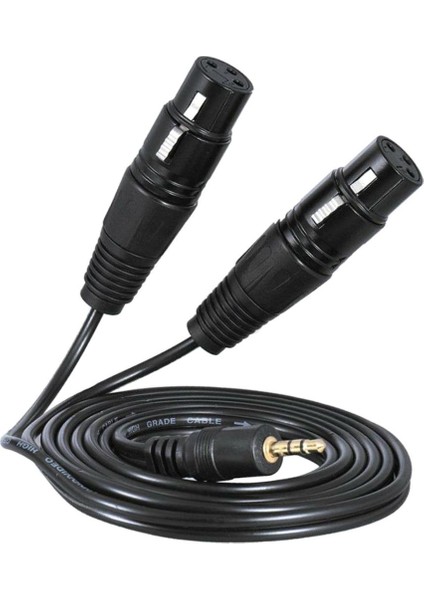 2x 3,5mm 1/8 Trs Xlr Yama Kablosu Dengeli Ara Bağlantı Ses Kablosu 3m + 1.5m (Yurt Dışından) fiyatları