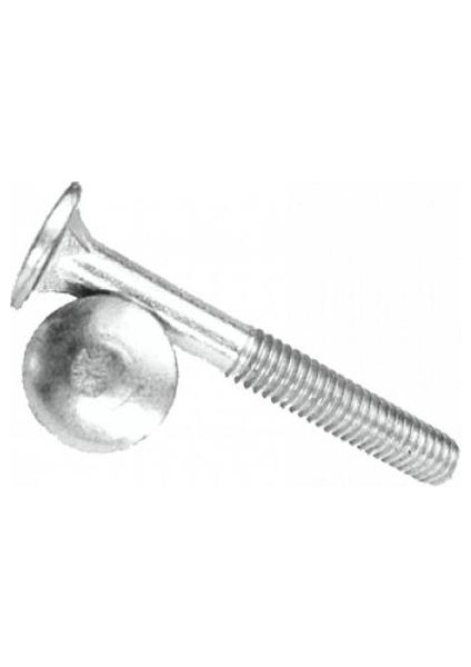 Kasa Civatası Yuvarlak Başlı 1/4 x 70 Beyaz 10lu
