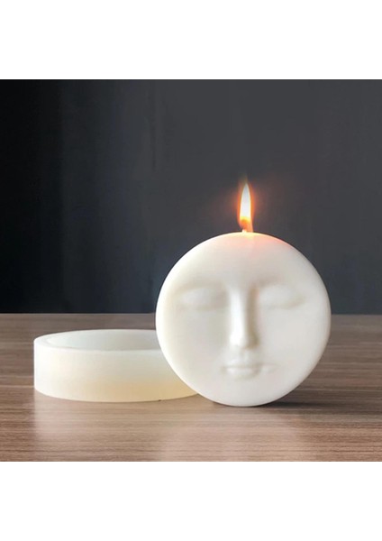 Insan Yüz Mum Silikon Diy Epoksi Reçine Döküm Alçı Kalıp 11.5x2.5cm Beyaz (Yurt Dışından) fırsatları