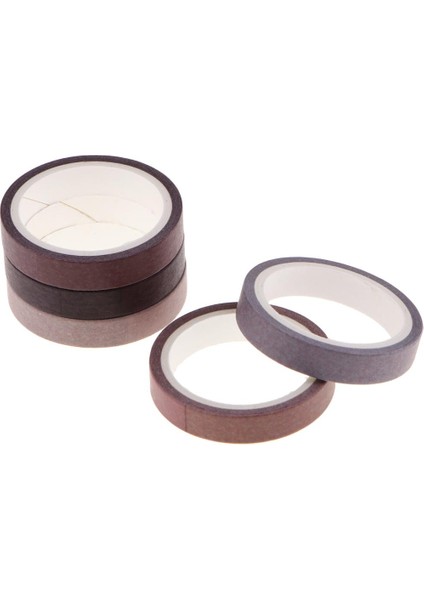 5 Pcs Dekoratif Washi Maskeleme Bandı Yapıştırıcı Kağıt Çıkartmalar El Albümü C Için (Yurt Dışından) indirimleri