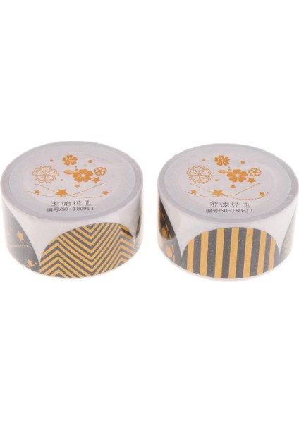 2 Rulo Japon Washi Kağıt Bandı, Alt Yıkama Bandı, Yapışkan Kağıt Bant F (Yurt Dışından)