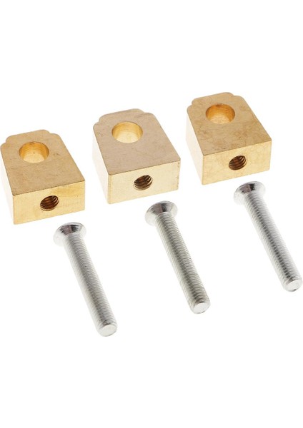 3 Set Pirinç Döşemeli Mobilya Ahşap Kapı Bağlantı Parçaları Aksesuarları Altın (Yurt Dışından)