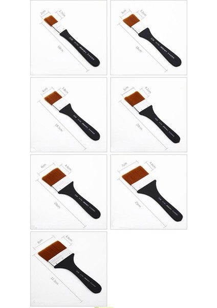 Akrilik Suluboya Ahşap Duvar Suluboya Sanatı Için 4xnylon Boya Fırçası 160X20MM 4 Pcs (Yurt Dışından) modelleri