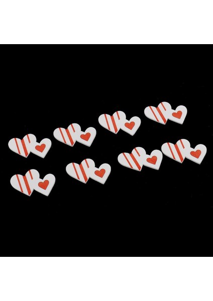 15 Adet Çift Ahşap Kütük Dilimleri Düğün Parti Süslemeleri Için El Sanatları Scrapbooking Diy 30MM (Yurt Dışından)