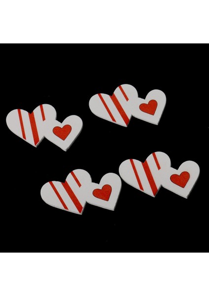 15 Adet Çift Ahşap Kütük Dilimleri Düğün Parti Süslemeleri Için El Sanatları Scrapbooking Diy 30MM (Yurt Dışından)