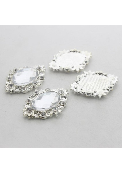 20PCS Oval Flatback Akrilik Kristal Rhinestone Düğmesi Dıy Craft (Yurt Dışından) modelleri