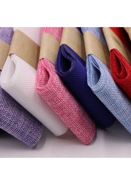 2 Metre Çok Renkli Rustik Çuval Bezi Örgü Kurdeleler Düğün Zanaat Hediyesi Sarma Kırmızı (Yurt Dışından) indirimleri