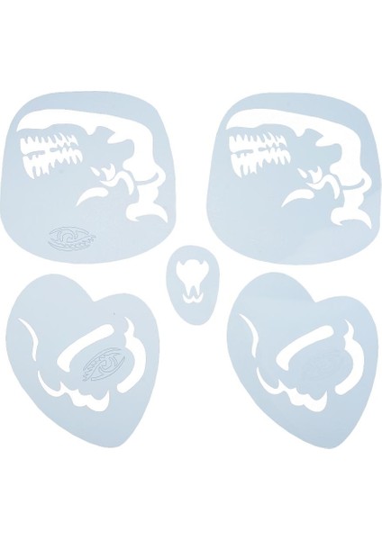 Yeniden Kullanılabilir Şablonlar Yüz Boya Şablonu Şablonu Süslü Elbise FA12 (Yurt Dışından)