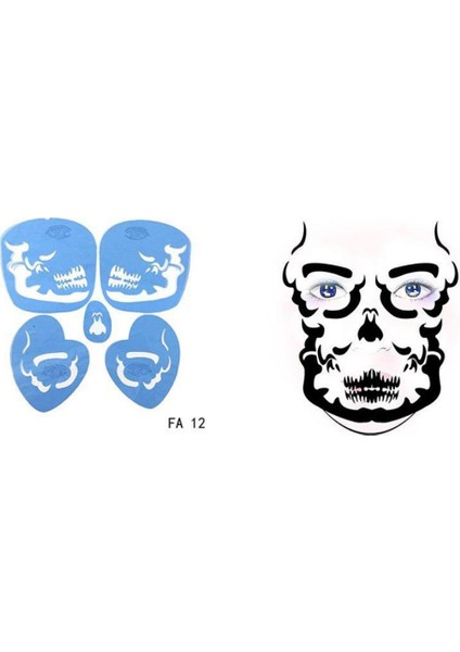 Yeniden Kullanılabilir Şablonlar Yüz Boya Şablonu Şablonu Süslü Elbise FA12 (Yurt Dışından) fiyatları