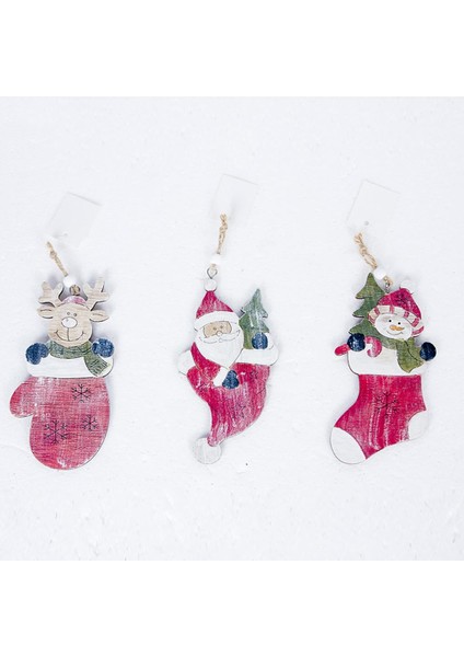 Ahşap Süsler Noel Damla Kolye 150X75MM Noel Eldivenleri (Yurt Dışından) indirimleri