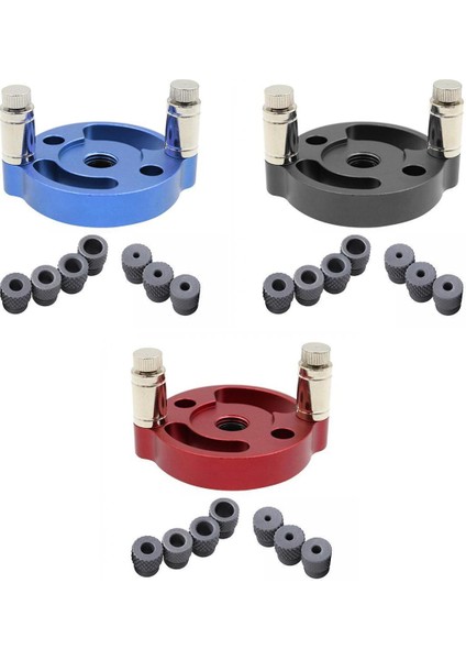 3pcs 2-10MM Kendinden Emici Doweling Çalışma Deliği Tip 1 (3 Adet / Siyah + Mavi) 70MM (Yurt Dışından)