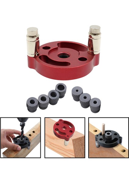 3pcs 2-10MM Kendinden Emici Doweling Çalışma Deliği Tip 1 (3 Adet / Siyah + Mavi) 70MM (Yurt Dışından)