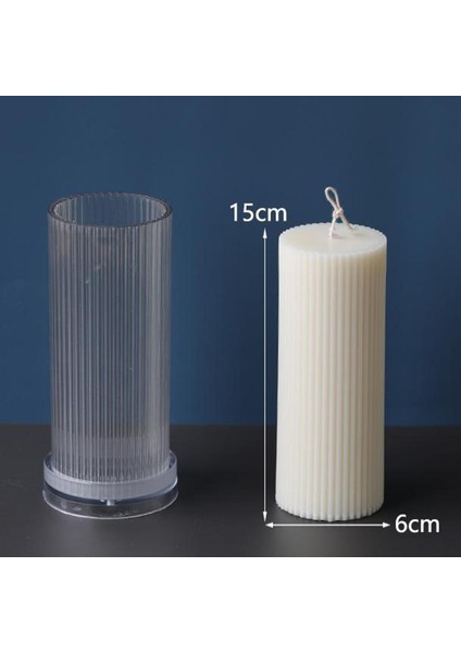 2xlong Pole Mum Sütunu Yapan Büyük Silindir Kaburga Dıy Aksesuarı 6X15CM 2 Pcs (Yurt Dışından) modelleri