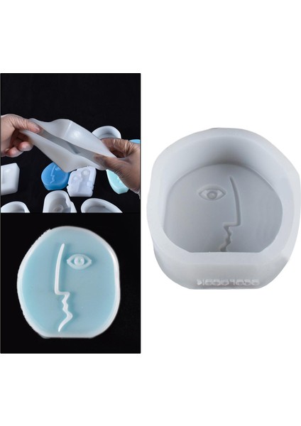 Dayanıklı 3D Mum Mum Yapma Kalıp Diy Düzensiz Yuvarlak (Yurt Dışından)