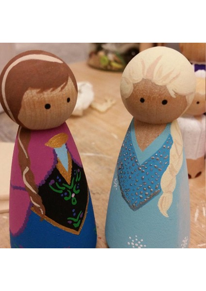 160 Bitmemiş Ahşap Peg Bebek Seti El Sanatları Için Harika (Yurt Dışından) fiyatları