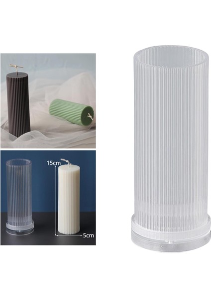 2x Açık Sütun Mum S Akrilik Silindir Kaburga Yapımı Dıy (Yurt Dışından) indirimleri