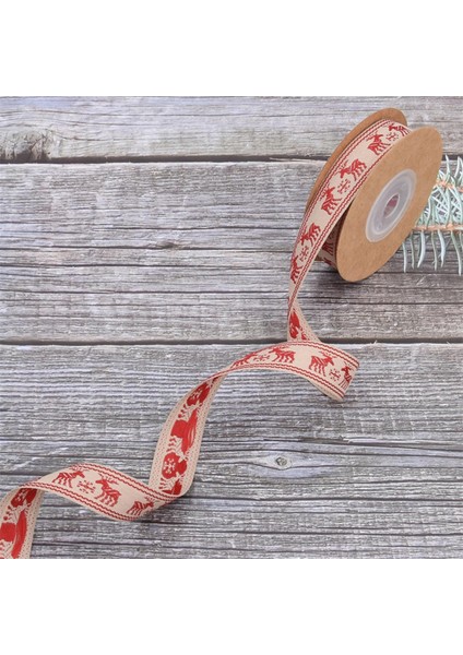 Noel Şeridi Dıy Hediye Sarma El Yapımı Basılı Şerit Zanaat Parti Için Çok Renkli 1.5 cm (Yurt Dışından) indirimleri