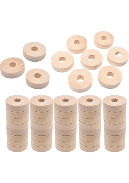 35MM Dekorasyon Yuvarlak Oyuncak Arabalar Için 50 Pcs Bitmemiş Ahşap Tekerlekler (Yurt Dışından) fiyatları