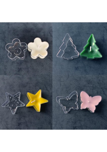 12 Adet Tealight Mum Fincanları Dıy Mum Için Adak Kapları Kalıpları Temizleyin (Yurt Dışından) fırsatları