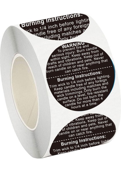 500PCS Mum Güvenliği / Eriyik Güvenlik Paketleme / Çıkartmalar 1.5 Inç (Yurt Dışından)