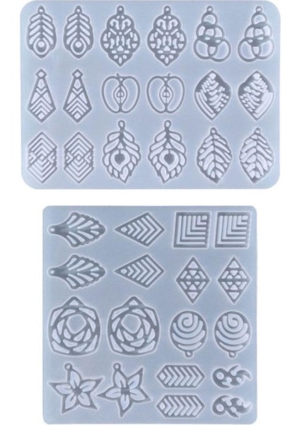 2x Reçine Küpe Kalıpları Küpe Kolye Yapan Boncuk Küpe Zanaat Noel (Yurt Dışından) fırsatları