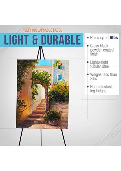 2x Zemin Ayakta Duran Katlanır Resim Şövale Tripod Ekran Standı Taşınabilir Poster (Yurt Dışından) indirimleri