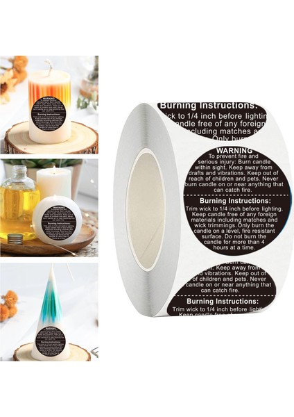 500PCS Mum Güvenliği / Eriyik Güvenlik Paketleme / Çıkartmalar 1.5 Inç (Yurt Dışından) modelleri