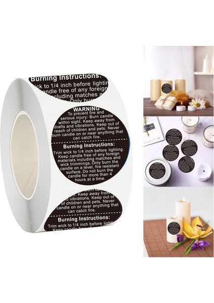 500PCS Mum Güvenliği / Eriyik Güvenlik Paketleme / Çıkartmalar 1.5 Inç (Yurt Dışından) fırsatları