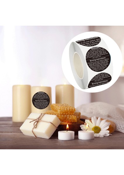 500PCS Mum Güvenliği / Eriyik Güvenlik Paketleme / Çıkartmalar 1.5 Inç (Yurt Dışından) indirimleri