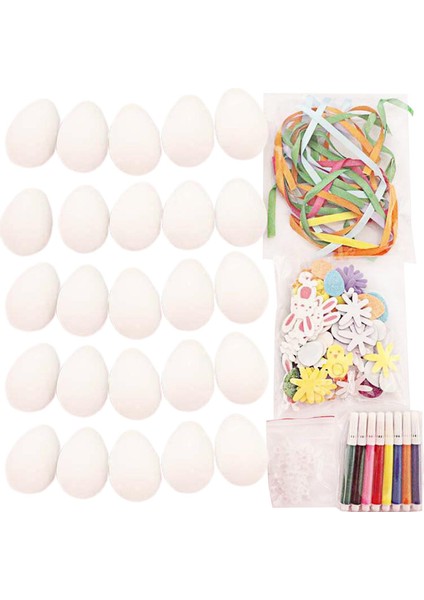 Dıy Paskalya Yumurtaları El Sanatları Kiti El Boyan Graffiti Çocuklar Için Ev Dekorasyonu (Yurt Dışından)