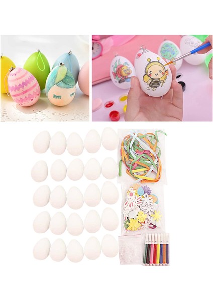 Dıy Paskalya Yumurtaları El Sanatları Kiti El Boyan Graffiti Çocuklar Için Ev Dekorasyonu (Yurt Dışından) modelleri