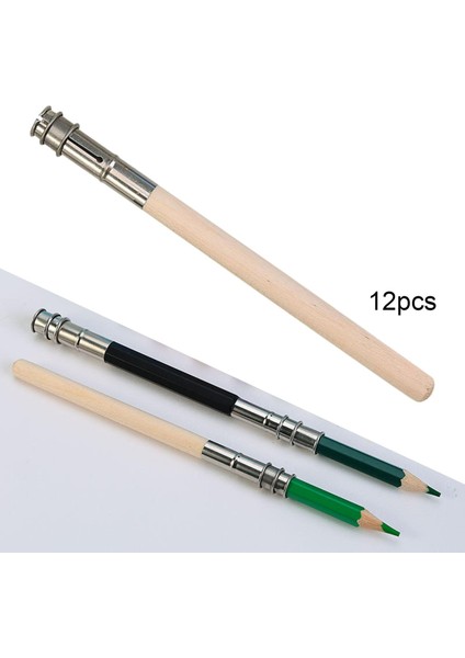 12X Taşınabilir Kalem Genişleticiler Kalem Uzatıcı Ahşap Tutma Aracı Okul Için (Yurt Dışından) fırsatları