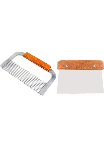 2 Paslanmaz Çelik Dalgalı ve Düz Somun Kesici, Mum Patates (Yurt Dışından) fırsatları