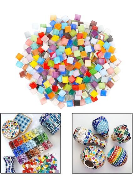 Mini Cam Mozaik Fayans Hobileri Mutfak Duvar Sanat Eseri Ev Dekor Dıy 1kg (Yurt Dışından)