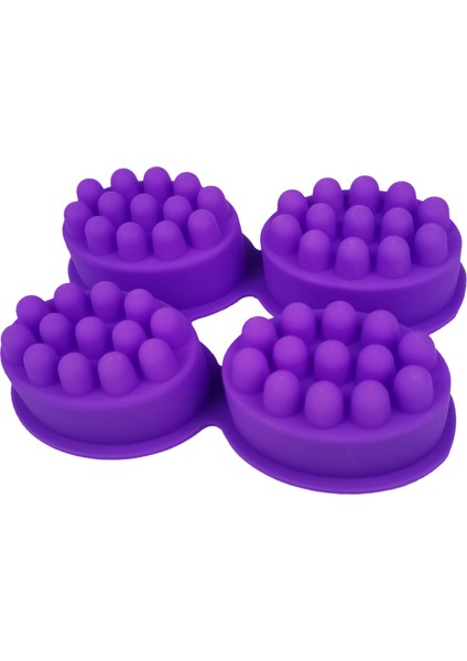 Silikon Sabun 4 Boşluk Sabunları Yapışmaz Oval Kalıp Yapan Sabunlar (Yurt Dışından)