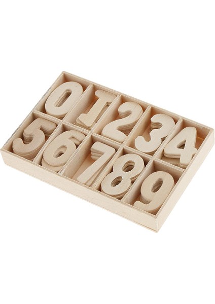 6X60X Ahşap Numarası 0-9 Boyasız Eğitim Numaraları Çocuk Erken Öğrenme 6 Pcs (Yurt Dışından) fırsatları