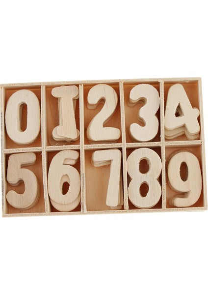 6X60X Ahşap Numarası 0-9 Boyasız Eğitim Numaraları Çocuk Erken Öğrenme 6 Pcs (Yurt Dışından) indirimleri