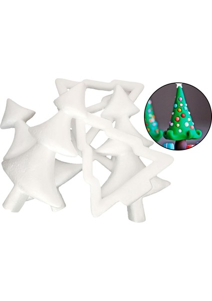 6 Adet Köpük Noel Partisi Çocukları Için Xmas Ağacı Diy Köpük Malzeme El Sanatları (Yurt Dışından) modelleri