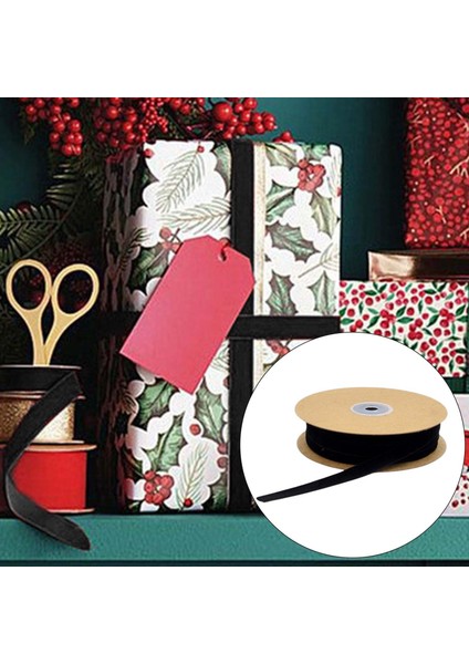 Floral Buketler Dantel Siyah Için Ezilmiş Şerit Dekoratif Satin Şerit Rulo (Yurt Dışından) fırsatları