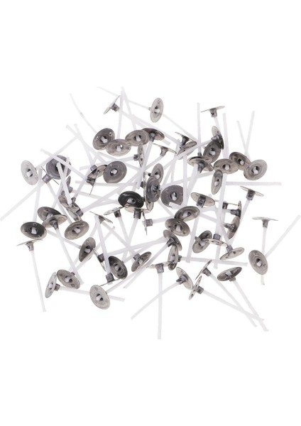 100 Adet Önceden Ağlamalı Pamuk Mum Fitilleri Sekmeli + 100 Adet Tutucu (Yurt Dışından) modelleri