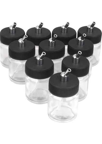10PCS Airbrush Şişesi Boş Kavanozlar Emme Pompası Kapağı ile (Yurt Dışından)