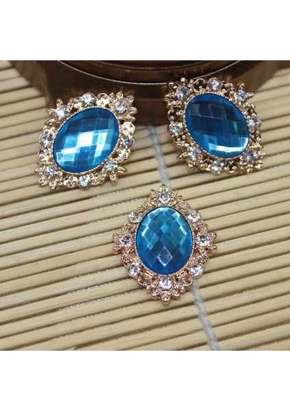 6X10PCS Rhinestone Düz Arka Boncuklar Düğme Karalama Defteri Süslemesi 6 Pcs (Yurt Dışından) fiyatları